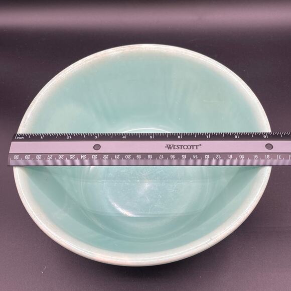 1930s Homer Laughlin Apple Tree Mixing Bowl 9 Inch - Picture 12 of 13